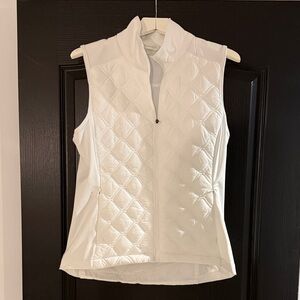 CALIA NWOT White Quilted Vest